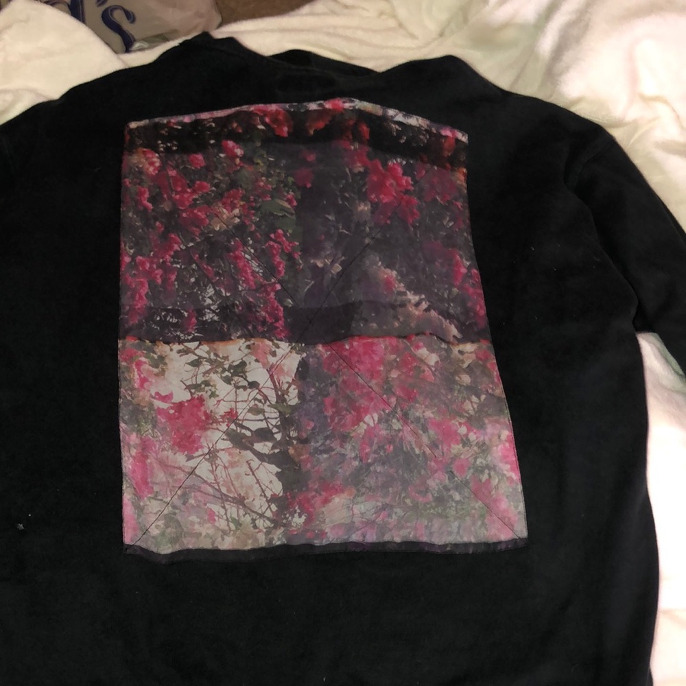 converse flower hoodie